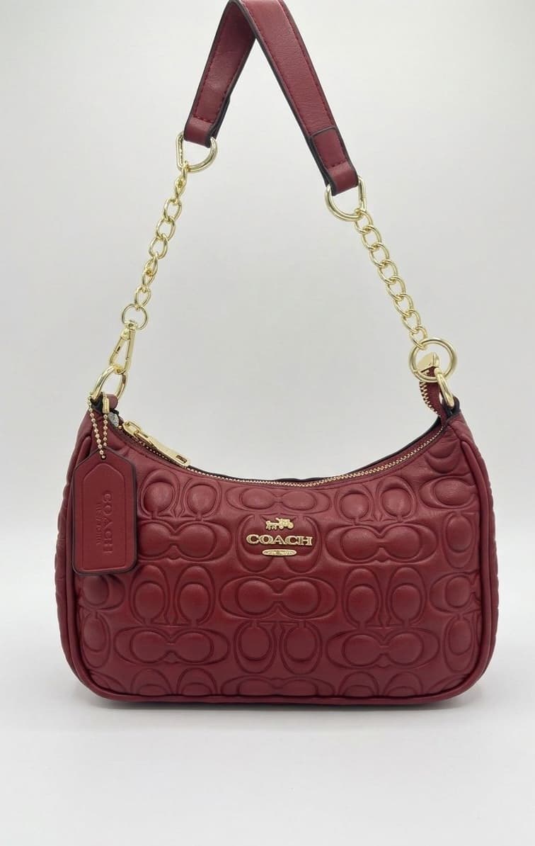 Burgundy Coach Teri - Handcrafted Leather Handbag in Nairobi